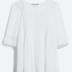 Daniel Rainn Levana Crochet Detail Top